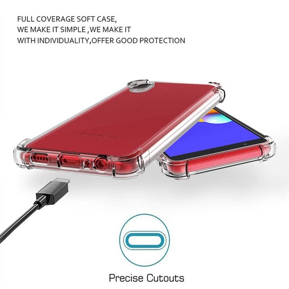 CaseUp Samsung Galaxy A01 Core Kılıf Titan Crystal Şeffaf 4
